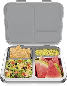 Bentgo Kid's Stainless Steel Leak-Resistant Bento Lunch Box - Silver