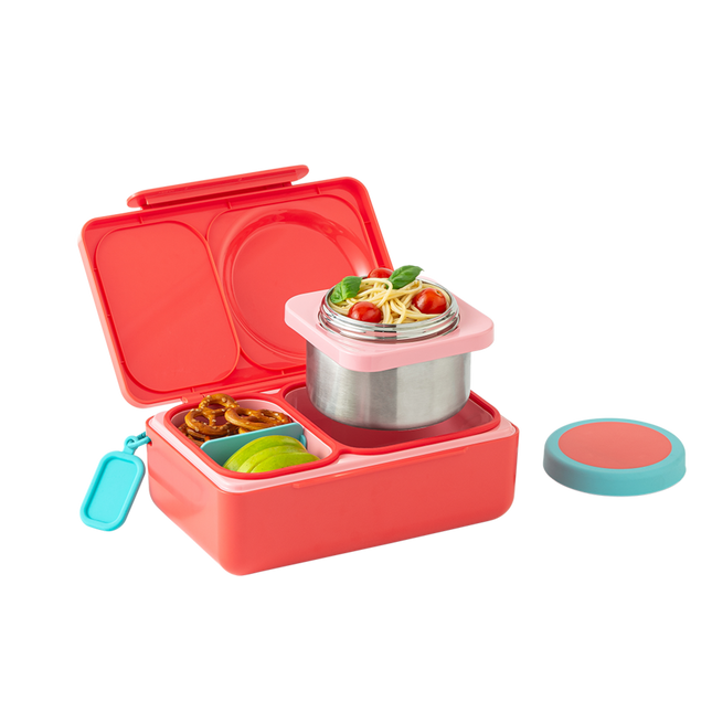 Omie Omieboxup Hot & Cold Bento Lunch Box - Cherry Pink