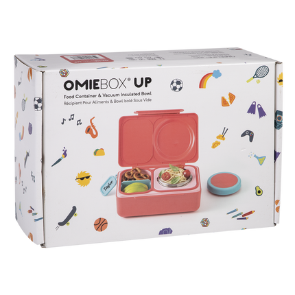 Omie Omieboxup Hot & Cold Bento Lunch Box - Cherry Pink
