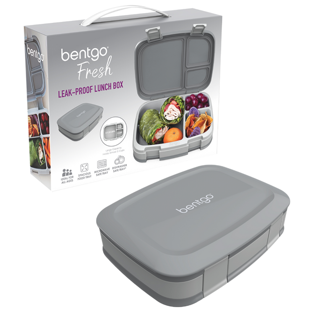 Bentgo Fresh Leak-Proof Bento Lunch Box - Grey
