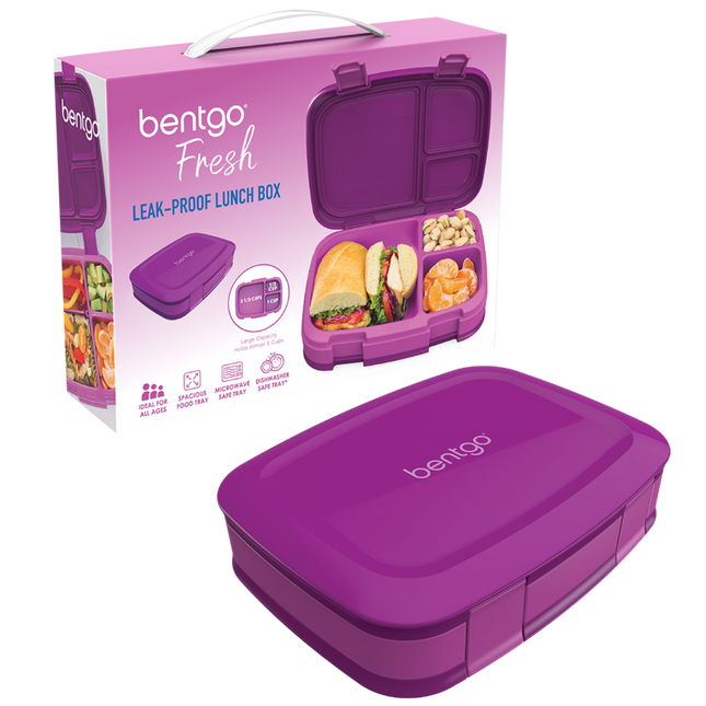 Bentgo Fresh Leak-Proof Bento Lunch Box - Purple