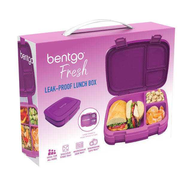 Bentgo Fresh Leak-Proof Bento Lunch Box - Purple