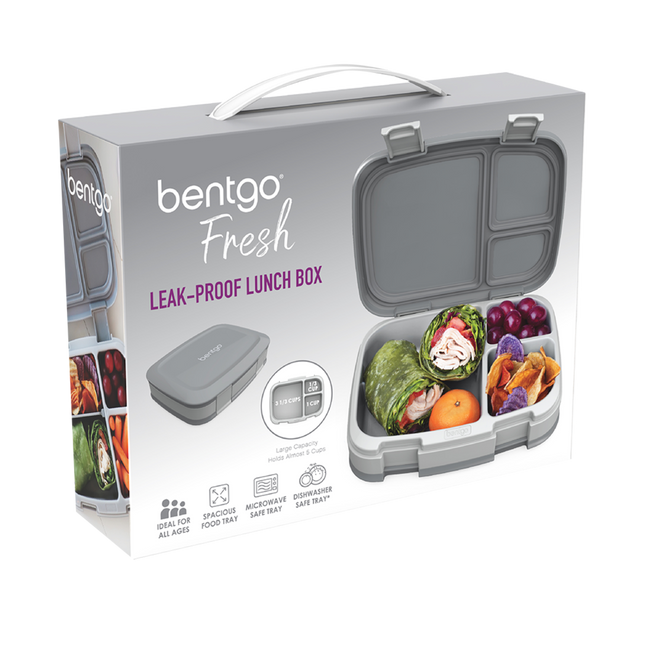 Bentgo Fresh Leak-Proof Bento Lunch Box - Grey