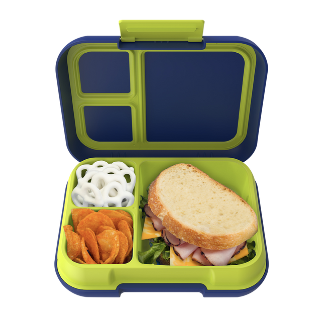 Bentgo Pop Lunch Box 5 Cups capacity - Navy Blue/Chartreuse