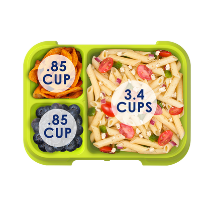 Bentgo Pop Lunch Box 5 Cups capacity - Navy Blue/Chartreuse
