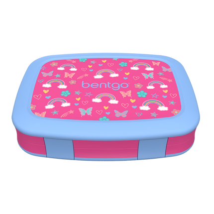 Bentgo Kid's Print Leak-Proof Bento Lunch Box - Rainbows & Butterflies