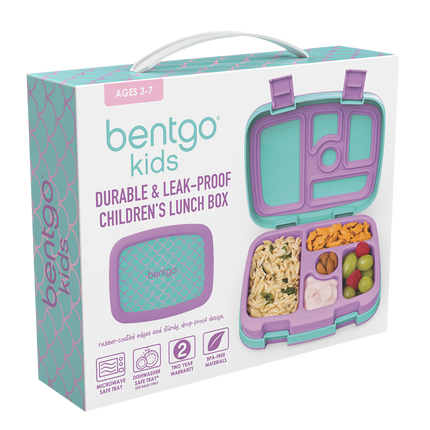 Bentgo Kid's Print Leak-Proof Bento Lunch Box - Mermaid Scales