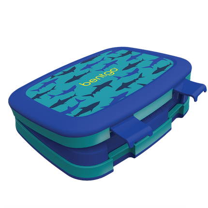 Bentgo Kid's Print Leak-Proof Bento Lunch Box - Sharks