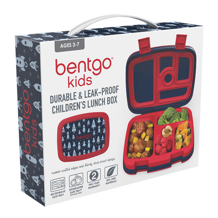 Bentgo Kid's Print Leak-Proof Bento Lunch Box - Space Rockets