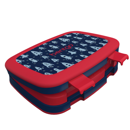 Bentgo Kid's Print Leak-Proof Bento Lunch Box - Space Rockets