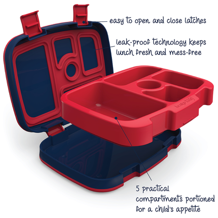 Bentgo Kid's Print Leak-Proof Bento Lunch Box - Space Rockets