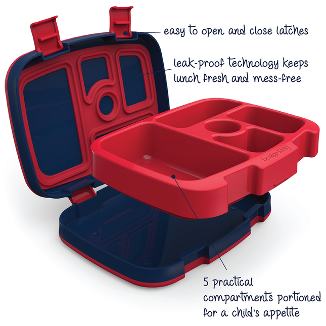 Bentgo Kid's Print Leak-Proof Bento Lunch Box - Space Rockets
