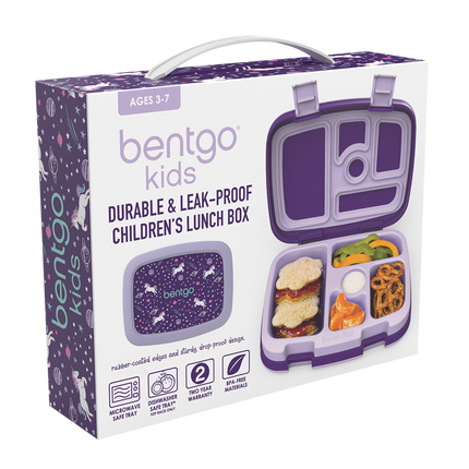 Bentgo Kid's Print Leak-Proof Bento Lunch Box - Unicorns
