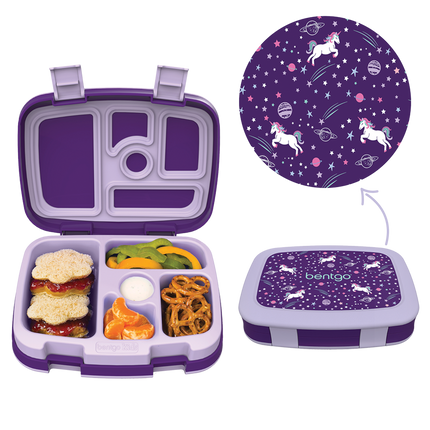 Bentgo Kid's Print Leak-Proof Bento Lunch Box - Unicorns