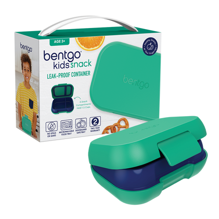 Bentgo Kid's Leak-Proof Snack Container - Green/Royal