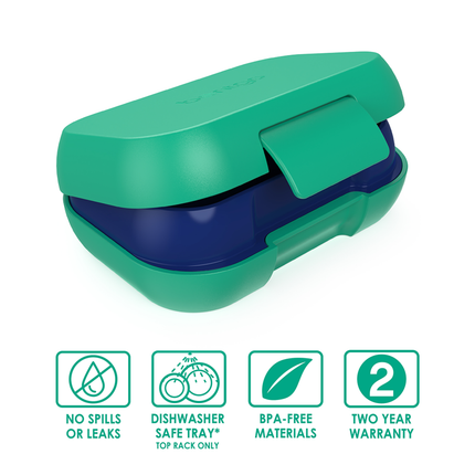 Bentgo Kid's Leak-Proof Snack Container - Green/Royal