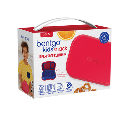 Bentgo Kid's Leak-Proof Snack Container - Red/Royal