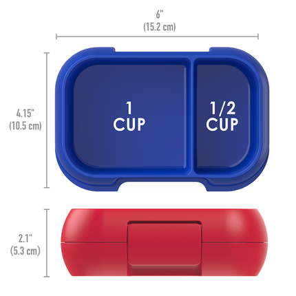 Bentgo Kid's Leak-Proof Snack Container - Red/Royal