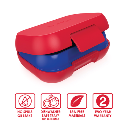 Bentgo Kid's Leak-Proof Snack Container - Red/Royal