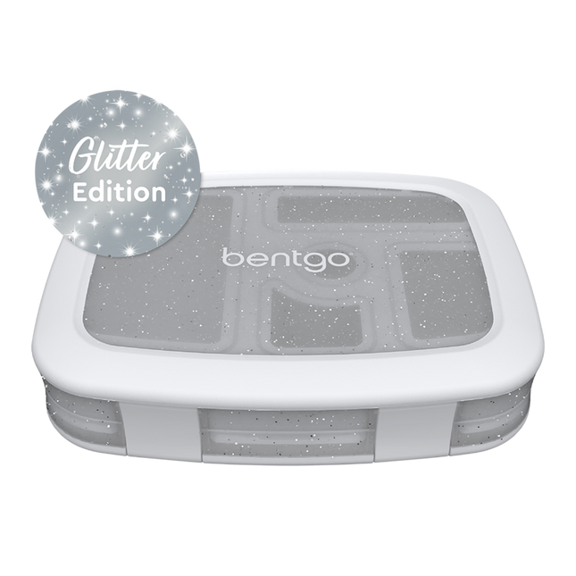 Bentgo Kid's Print Leak-Proof Bento Lunch Box - Silver Glitter