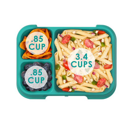 Bentgo Pop Lunch Box 5 Cups capacity - Bright Coral/Teal