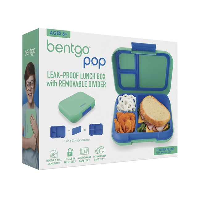 Bentgo Pop Lunch Box 5 Cups capacity - Spring Green/Blue
