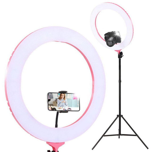 Embellir Ring Light 19" Tripod Stand Pink - avokado