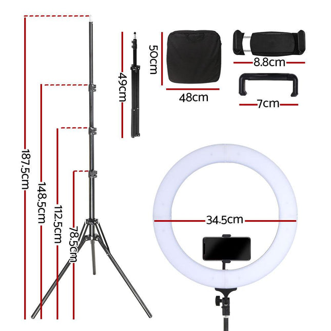 Embellir Ring Light 14" Tripod Stand - avokado